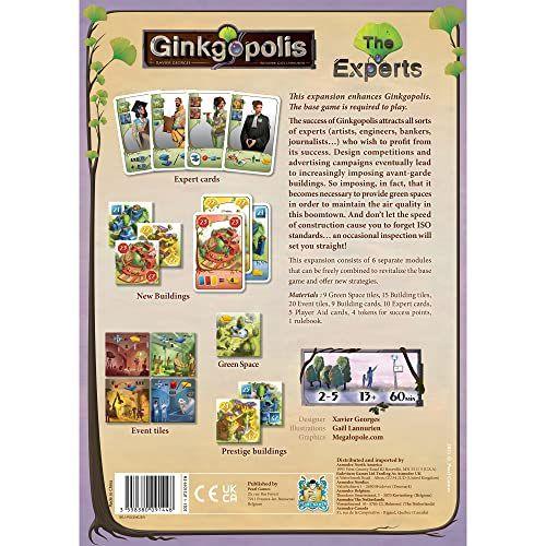 Imagem de Ginkgopolis The Experts Board Game Expansion  Jogo de Estratégia de Colocação de Trabalhadores Competitivos Tempo médio de reprodução 45 minutos  Feito por Pearl Games, GINK02