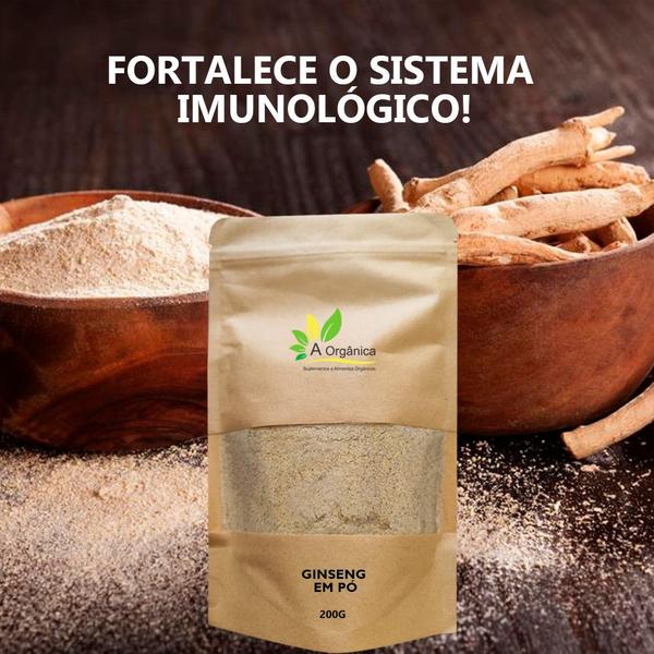 Imagem de Ginseng em Pó Puro 200g À Orgânica