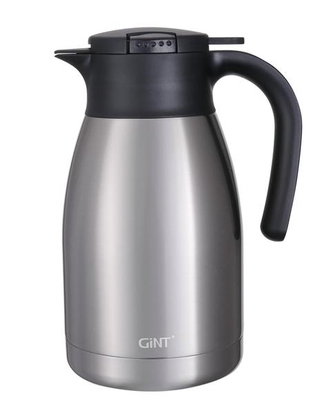 Imagem de GiNT 51Oz Aço Inoxidável Café Térmico Carafe com tampa / Dual Walled Vacuum Thermos / 12 horas de retenção de calor (prata, 1.5L)