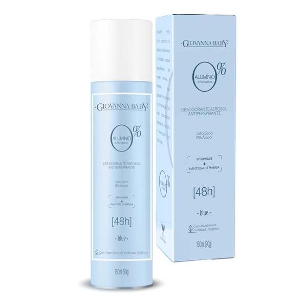 Imagem de Giovanna baby desodorante aerossol blue 0% alumínio 48h com 150ml