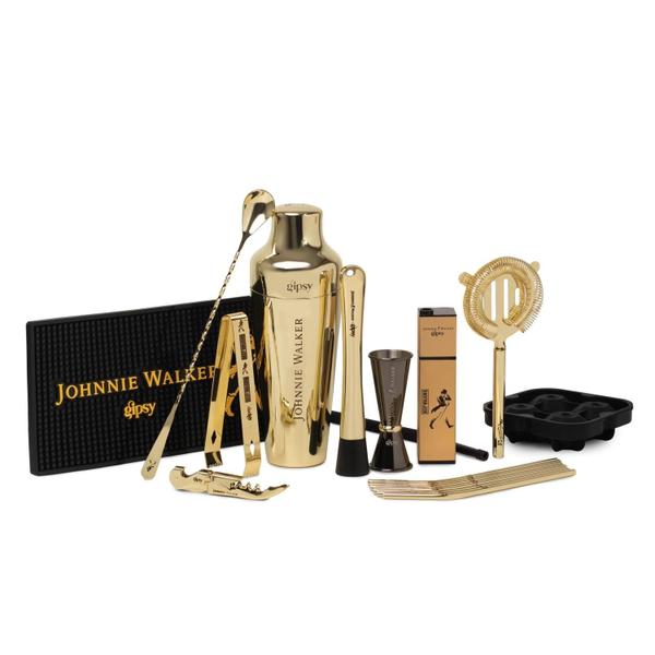 Imagem de GIPSY Kit Home Bar Johnnie Walker 18 Peças Edição Limitada - Dourado