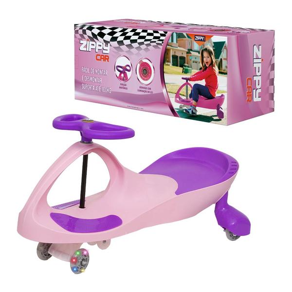 Imagem de Gira Carro Infantil Led Divertido Menino Menina Manual