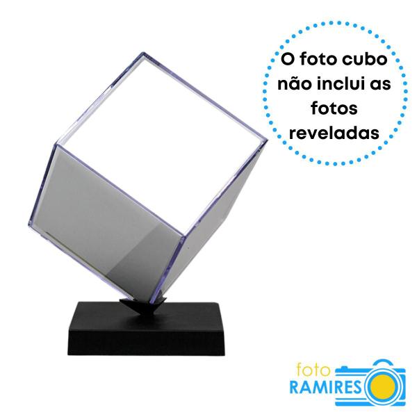 Imagem de Gira Cubo Grande - 1 Unid Para até 6 fotos - Personalizável Lembrancinha