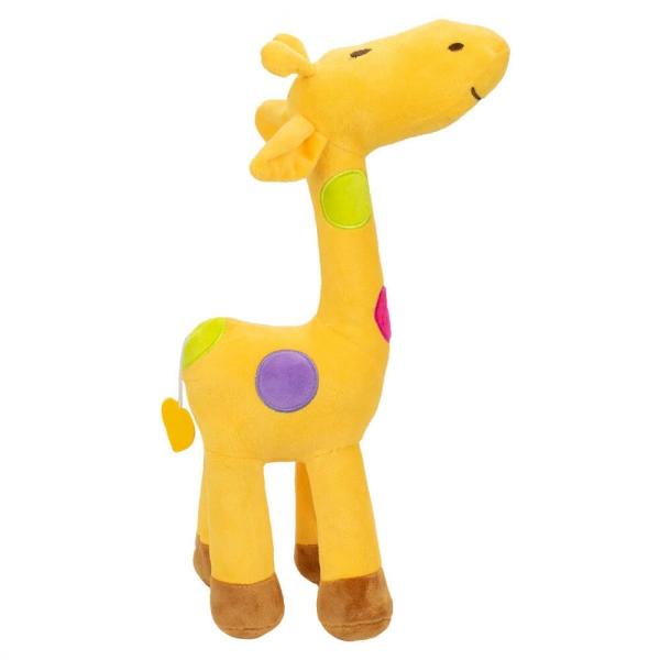 Imagem de Girafa Amarela Com Pintas Coloridas 34cm - Pelúcia