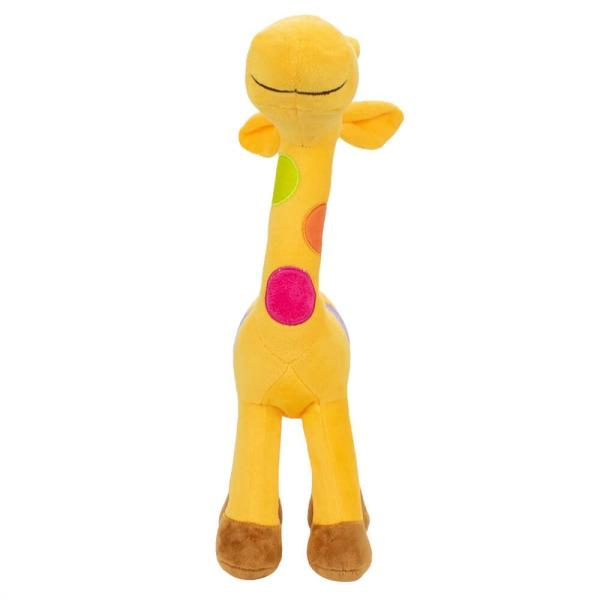 Imagem de Girafa Amarela Com Pintas Coloridas 34cm - Pelúcia