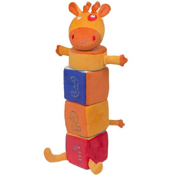 Imagem de Girafa Amiga Pirâmide Antialérgico- 38 Cm - Cas Brinquedos