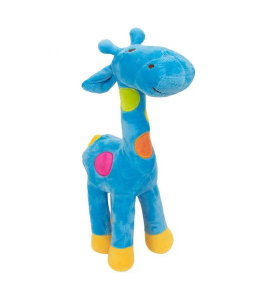 Imagem de Girafa Azul Com Pintas Coloridas 34cm Pelúcia