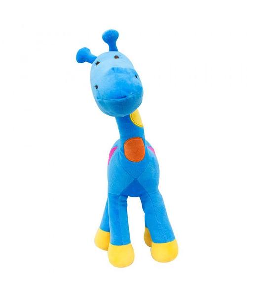 Imagem de Girafa Azul Com Pintas Coloridas 45cm - Pelúcia