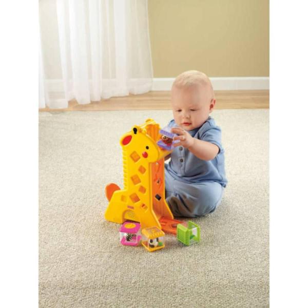 Imagem de Girafa Com Blocos Fisher Price Para Bebe Infantil Mattel