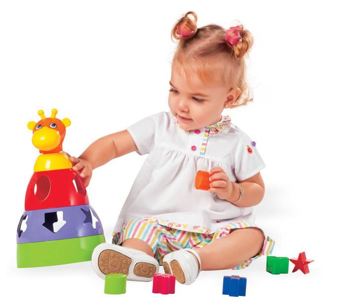 Imagem de Girafa Didática - Brinquedo para Bebê de 1 ano