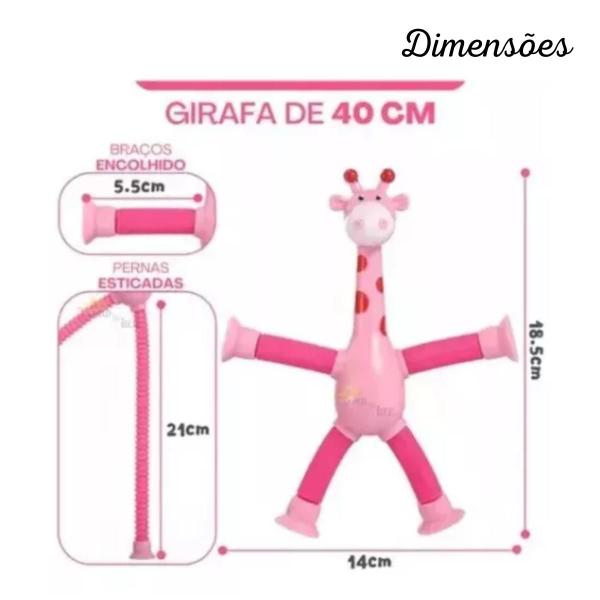 Imagem de Girafa Elástica Pop-It Tubo LED Divertido (1 Und)