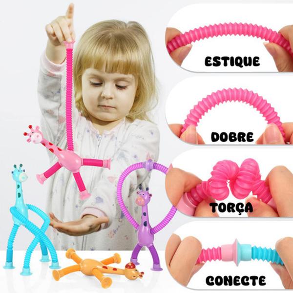 Girafa Pop It Tubo Estica E Gruda Melman Fidget Toys Tiktok - Girafas Pop It Tubo Imagem de Girafa Pop It Tubo Estica E Gruda Melman Fidget Toys Tiktok