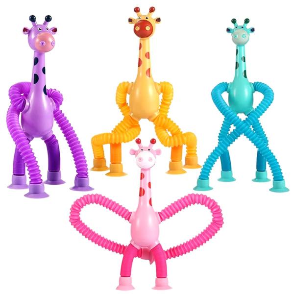 Imagem de Girafas Pop It Led Estica Gruda Melman Ventosa Anti Stress