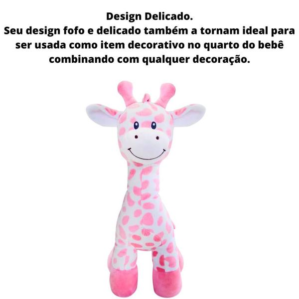 Imagem de Girafinha Bebê De Pelúcia Rosa Animal Fun 14420 - BUBA