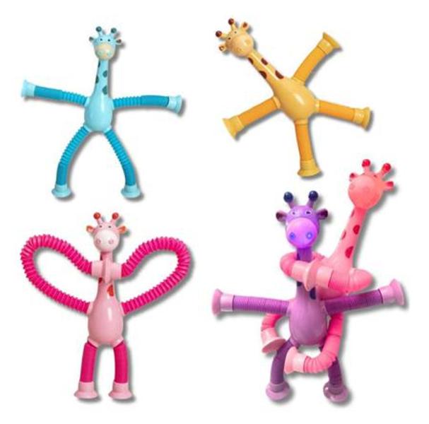 Imagem de Girafinha Pop It Com Led Anti Stress Infantil Fidget Envio Imediato