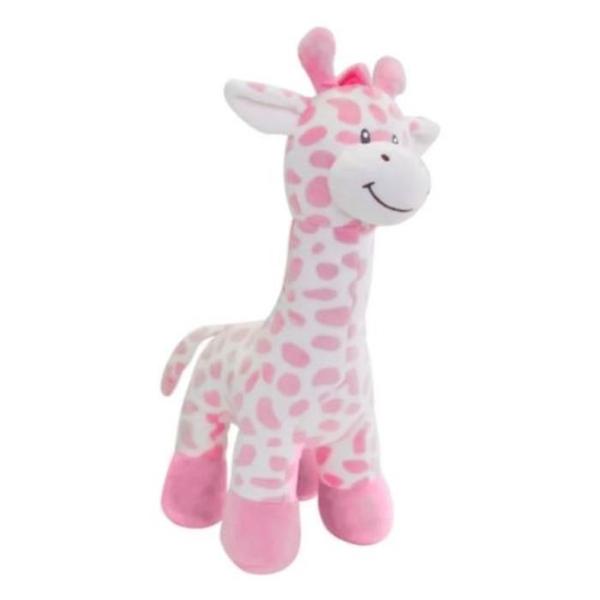 Girafinha Rosa De Pelúcia Para Bebê - Buba Imagem de Girafinha Rosa De Pelúcia Para Bebê