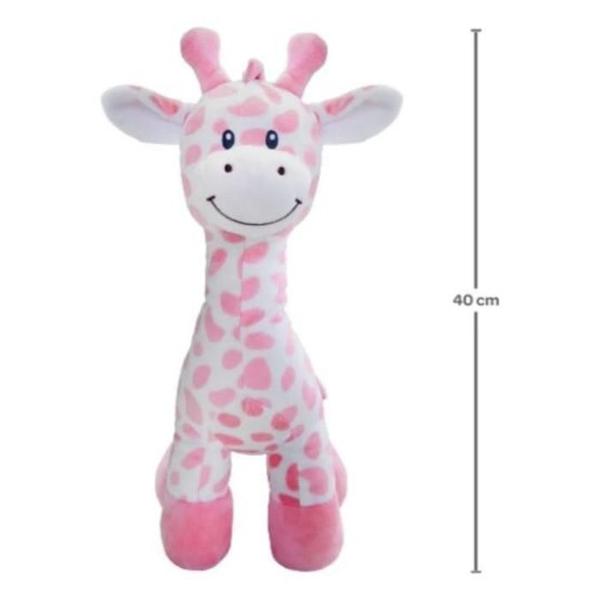 Imagem de Girafinha Rosa De Pelúcia Para Bebê