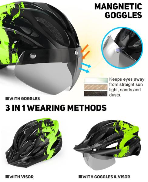 Imagem de Girino de capacete de ciclismo com luz LED recarregável USB