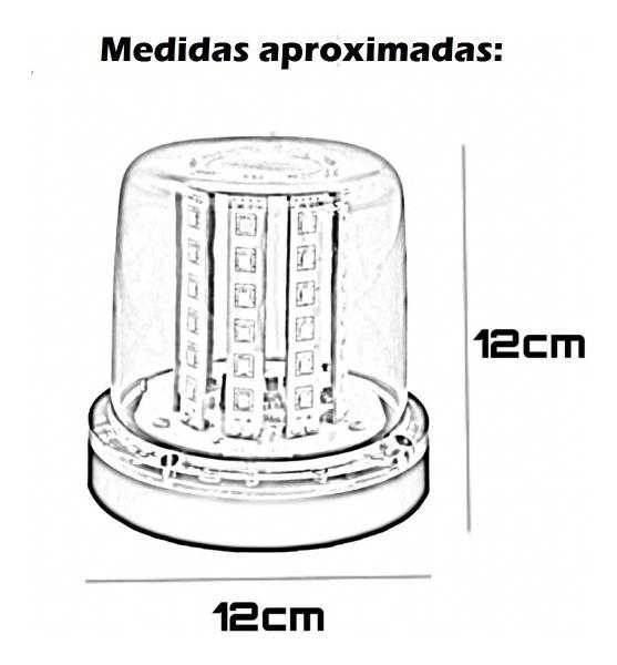 Imagem de Giro Led Giroled Giro Flex Guinchos Moto Led Alto Brilho Âmbar 12 / 24v