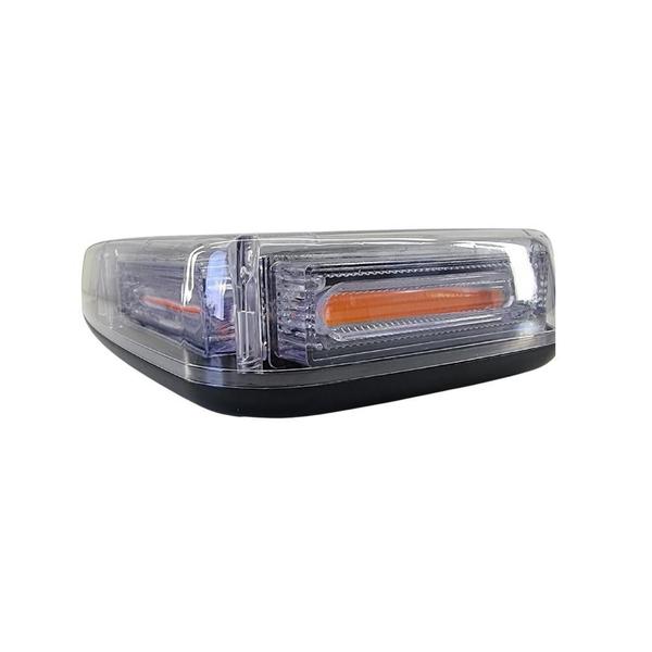 Imagem de Giroflex De Led Ambar 12V E 24V 72 Leds Retangular Com Imã