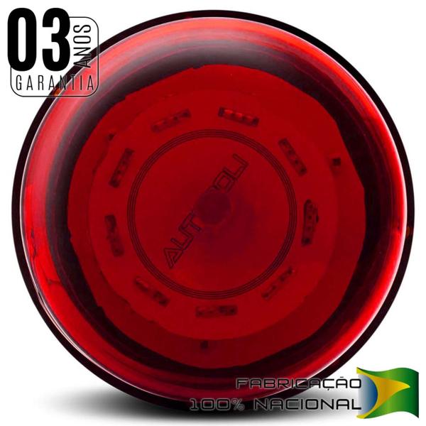 Imagem de Giroflex Luz de Emergência Sinalizador 54 LEDs 24V 10W Vermelho Giroled Fixação Imã para Caminhão