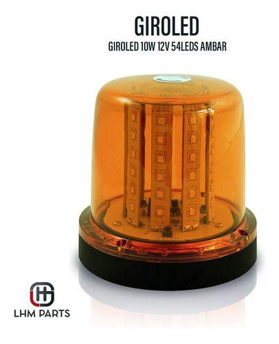 Imagem de Giroled 10w 12/24v 54 leds ambar