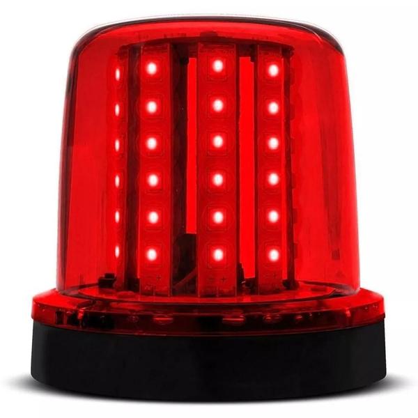 Imagem de Giroled Giroflex 10w 12/24v 54 Leds Vermelho