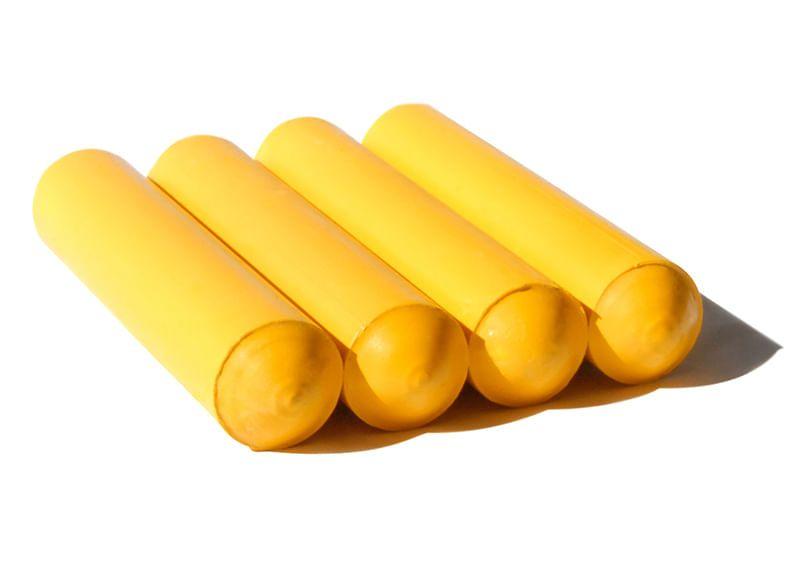 Imagem de Giz Amarelo Redondo 100 x 20mm cx com 04 pcs - 3125J - Giz Sol