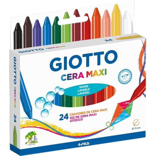 Imagem de Giz de Cera Gizao Giotto Maxi 24 Cores