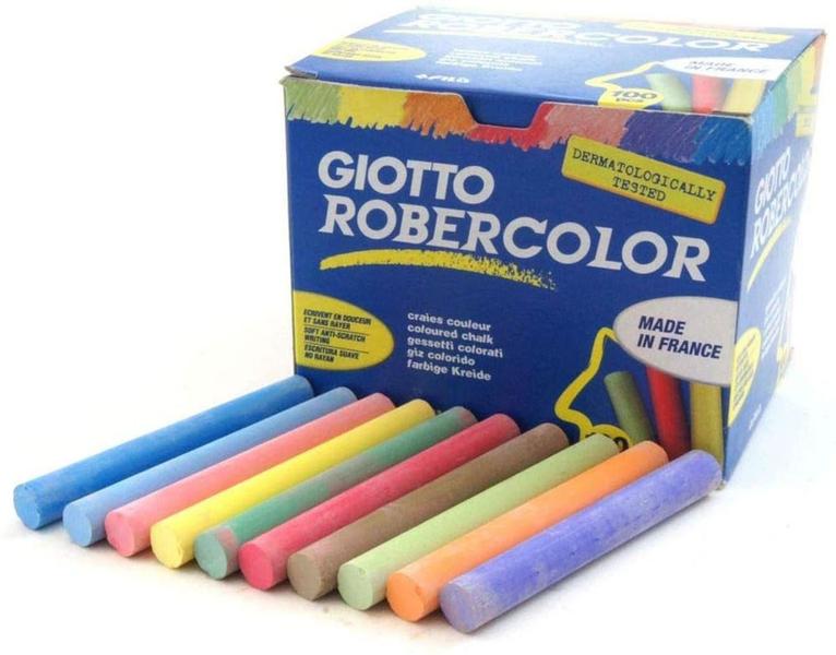 Imagem de Giz Escolar Robercolor Lettering Cx 100 COLORIDOS - 539000