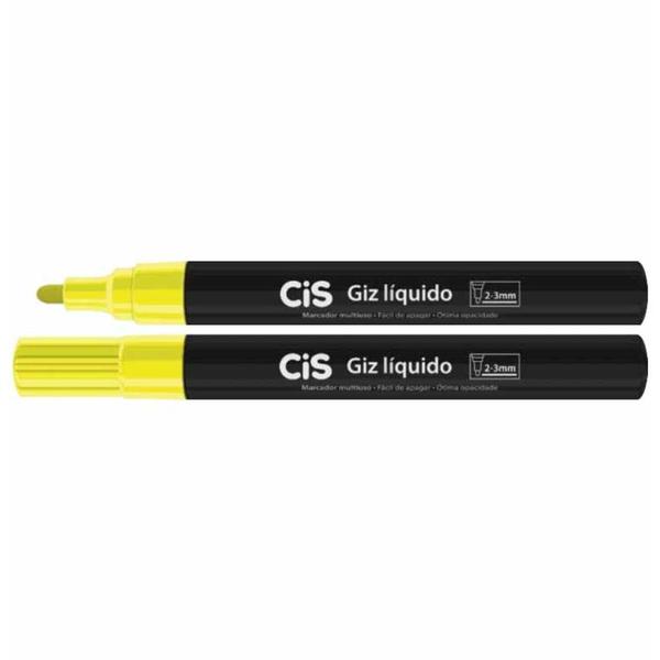 Imagem de Giz Liquido Para Quadro Negro Amarelo 6500 Cis - Un