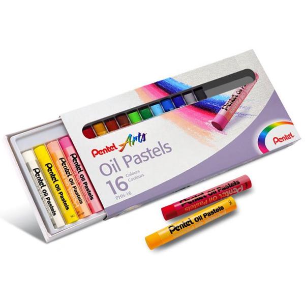 Imagem de Giz Pastel A Óleo Pentel Arts 16 Cores Bastão Oleoso