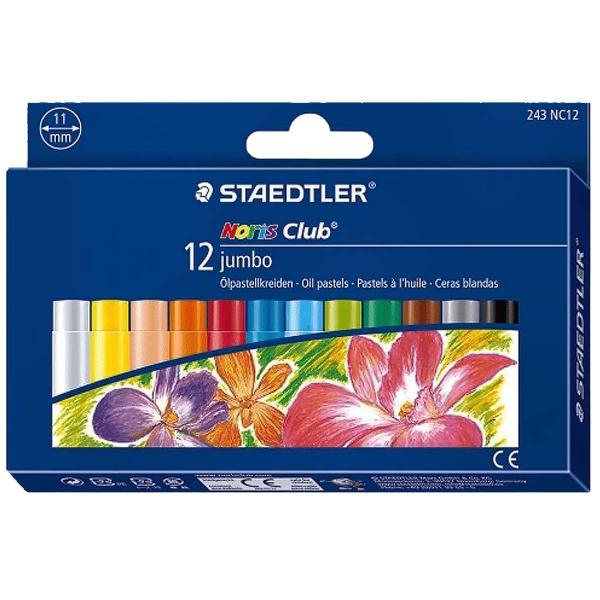 Imagem de Giz pastel oleoso 12 cores jumbo Staedtler