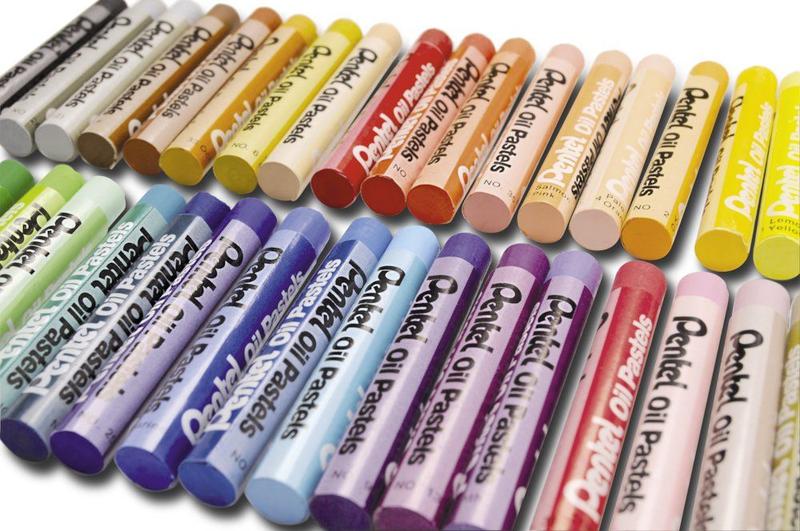 Imagem de Giz Pastel Oleoso 36 Cores Pentel