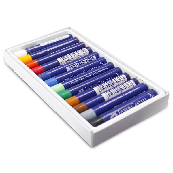 Imagem de Giz Pastel Oleoso Faber-Castell com 12 cores 127012