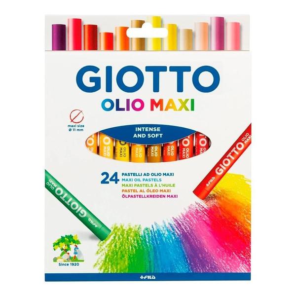 Imagem de Giz Pastel Oleoso Giotto Olio Maxi C/24 Cores F293800