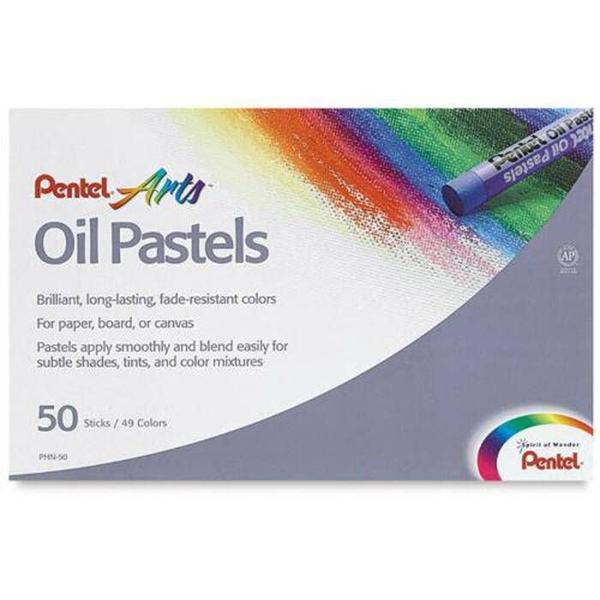 Imagem de Giz Pastel Oleoso Pentel com 50 Cores PHN-50