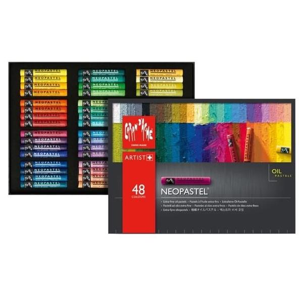 Imagem de Giz Pastel Oleoso Profissional 48 Cores Neopast Caran D'ache