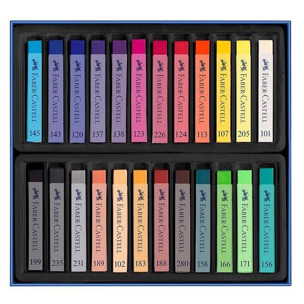 Imagem de Giz Pastel Seco Artístico Creative Studio Quality 24 Cores - Faber Castell