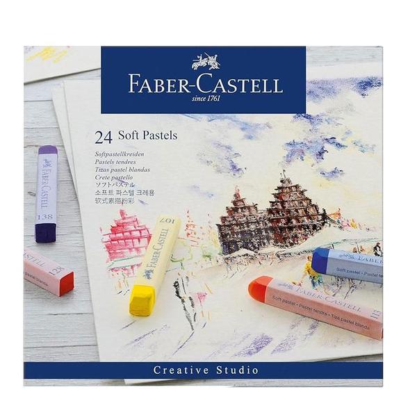 Imagem de Giz Pastel Seco Artístico Creative Studio Quality 24 Cores - Faber Castell