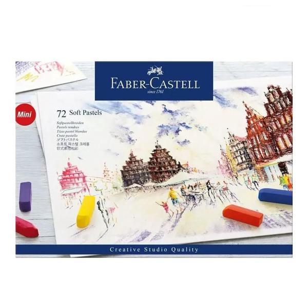 Imagem de Giz Pastel Seco Faber Castell Creative Studio Curto Soft 72 Cores