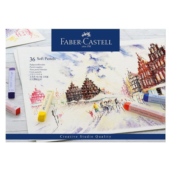 Imagem de Giz Pastel Seco Faber Castell Creative Studio Longo Soft 36 Cores