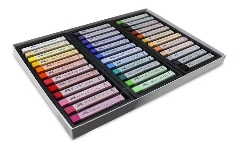 Imagem de Giz Pastel Seco Faber Castell Creative Studio Longo Soft 36 Cores