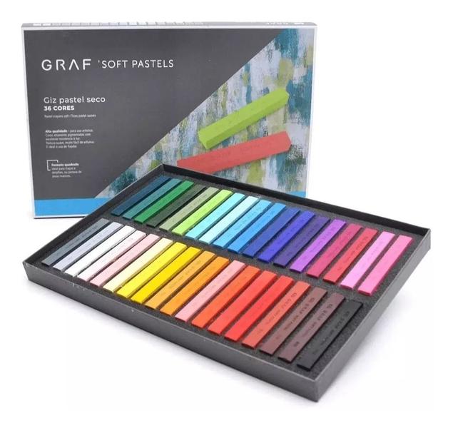 Imagem de Giz Pastel Seco Graf 36 Cores Soft Pastels Cis