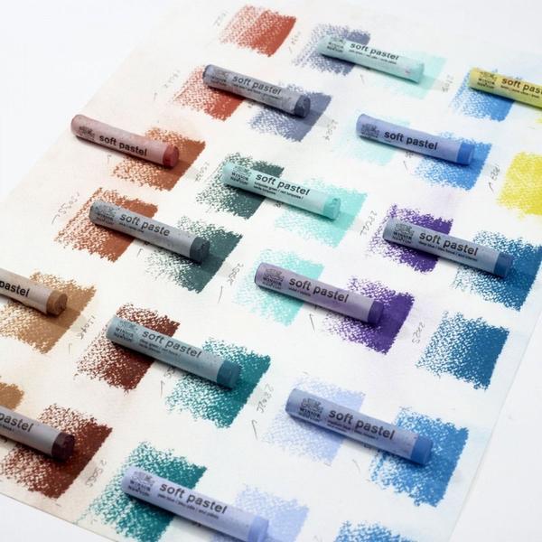 Imagem de Giz Pastel Seco Para Desenho 15 Cores Macio Winsor & Newton