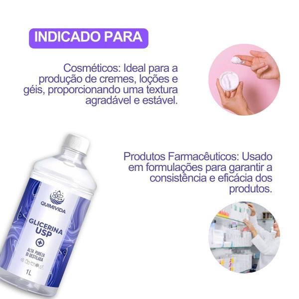 Imagem de Glicerina Usp 1L Produção De Sabonetes E Produtos De Higiene