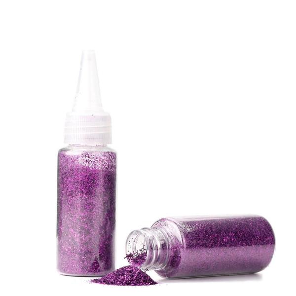 Imagem de Glitter Em Pó Roxo Metalizado 20g Purpurina Tubinho Acessório De Decoração Silver Festas