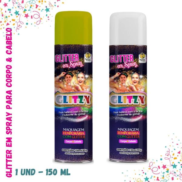 Imagem de Glitter em Spray Temporário para Corpo e Cabelo