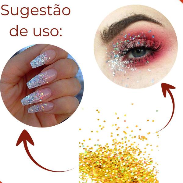 Imagem de Glitter flocado 01mm em pvc com 500g