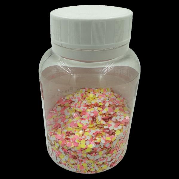 Imagem de Glitter MIX de Rosa, Amarelo e Branco (30 g)